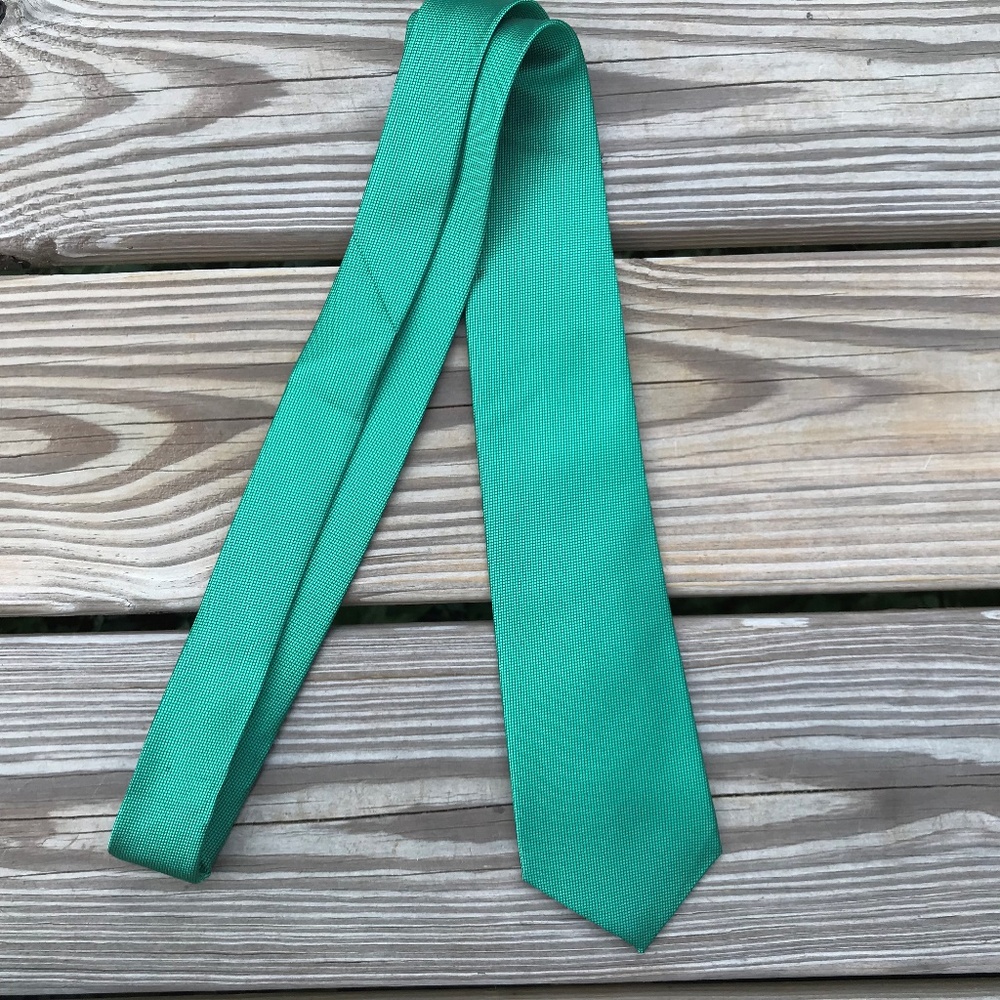 Men Tie Green Neck Tie Fashion Tie Handmade - Picture 8 of 8